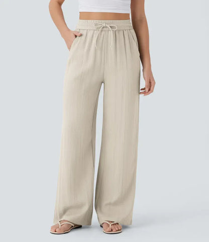 Lisa | Pantalón de lino cómodo y fresco con perneras elegantes