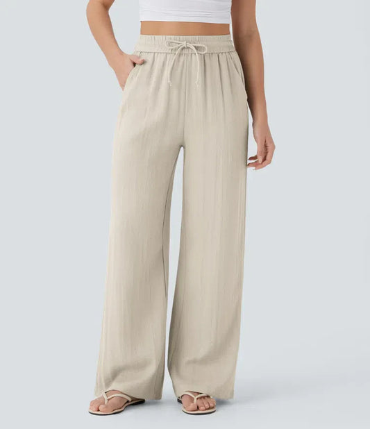 Lisa | Pantalón de lino cómodo y fresco con perneras elegantes