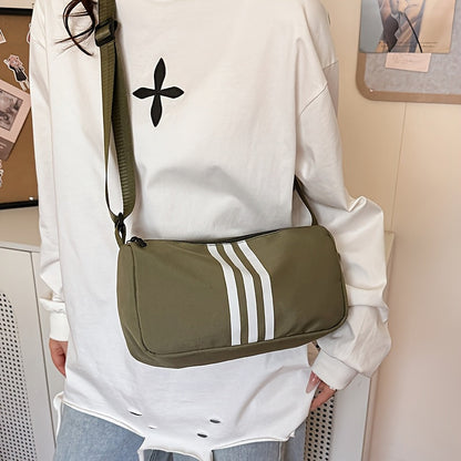 Bolso de Hombro Casual a Rayas para Mujer