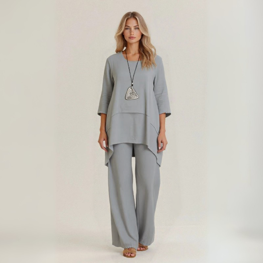 Elide | Conjunto fresco de lino artesanal
