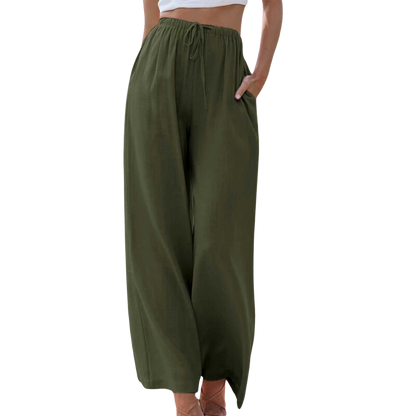 Joya del Sol™ | Pantalón elegante de algodón y lino