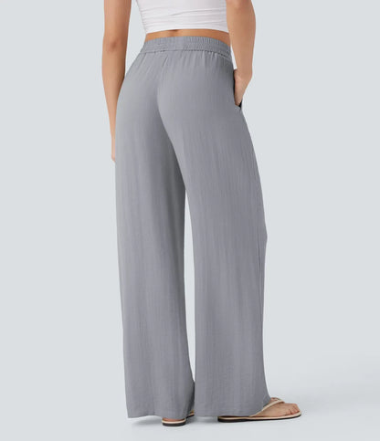 Lisa | Pantalón de lino cómodo y fresco con perneras elegantes