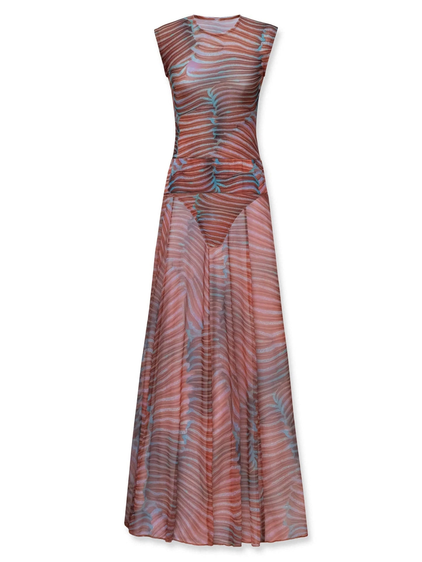 Conjunto elegante de body con falda larga para un look impactante