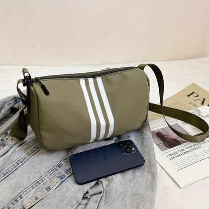 Bolso de Hombro Casual a Rayas para Mujer