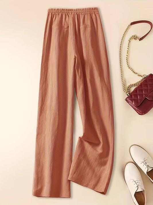 Tina - Pantalones de Lino Relajados