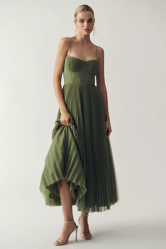 Claire™ | Vestido de Tul Plisado