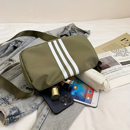 Bolso de Hombro Casual a Rayas para Mujer