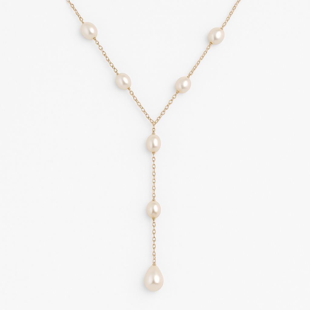 Collar Vintage de Perlas Colgantes