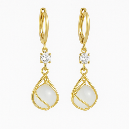 Pendientes Vintage Wit Ópalo Colgantes de Oro