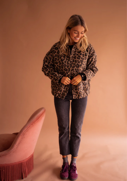 LEONA™ | La Chaqueta Bomber de Leopardo