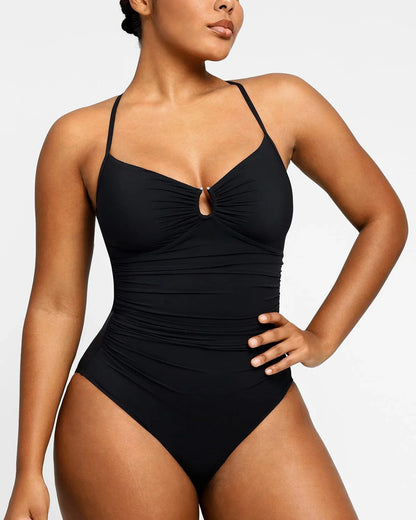 Valentina™ Traje de Baño Moldeador con Corte en U y Aro
