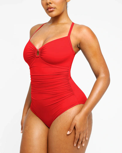 Valentina™ Traje de Baño Moldeador con Corte en U y Aro