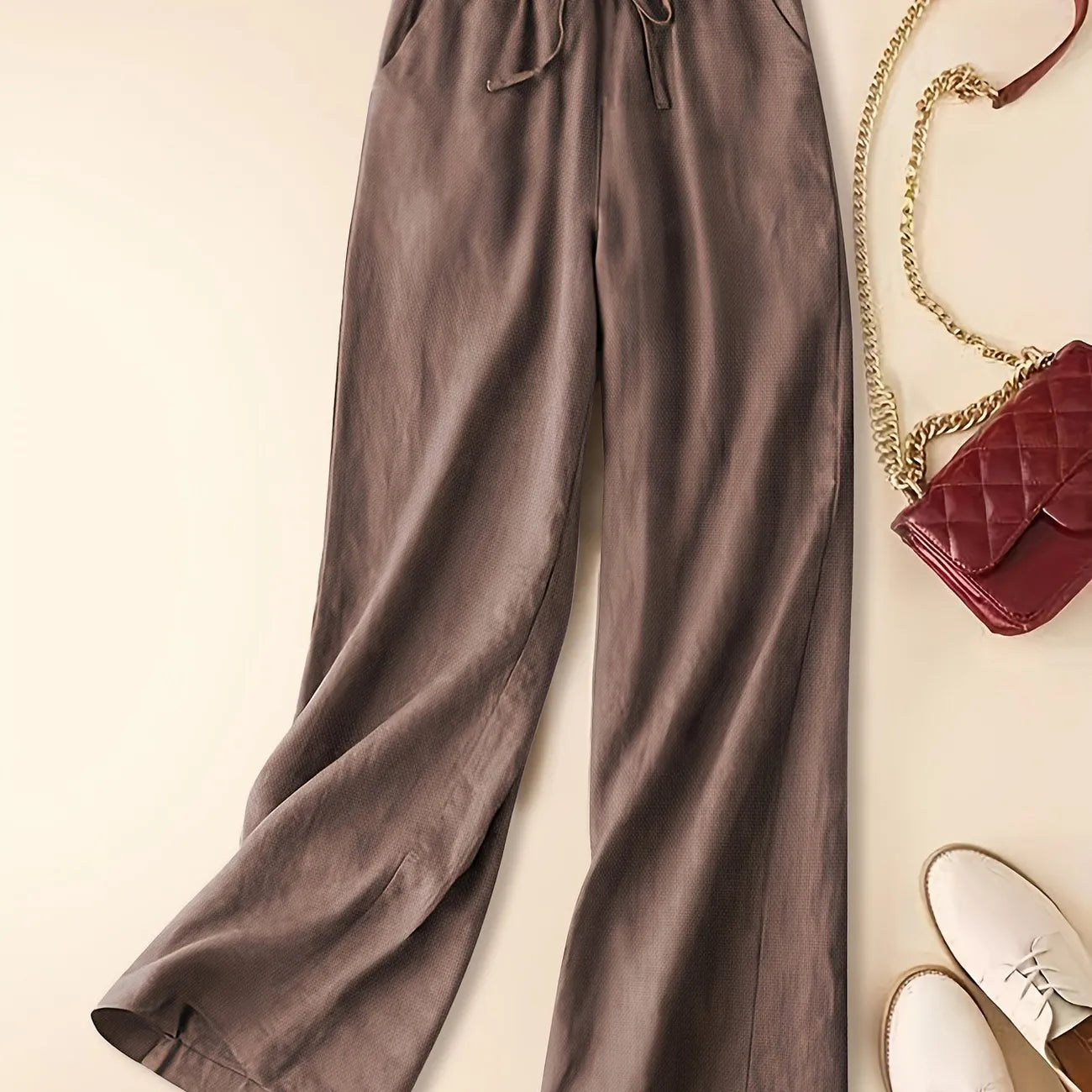 Tina - Pantalones de Lino Relajados