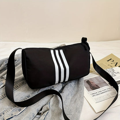 Bolso de Hombro Casual a Rayas para Mujer