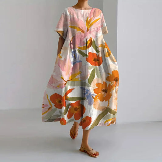 ISLA™ | Vestido de Verano Floral con Escote en V