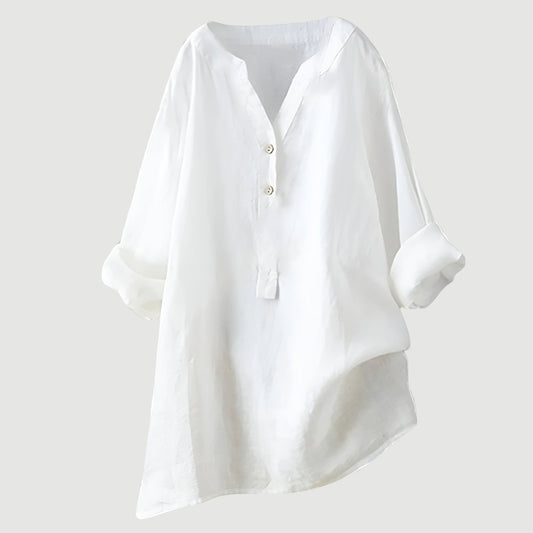 Camille | Blusa de lino elegante y vibrante
