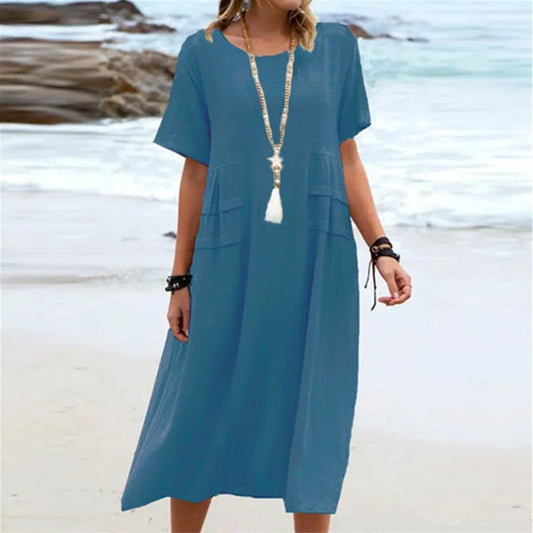 Ava | Elegante Vestido de Algodón