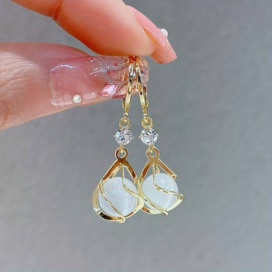 Pendientes Vintage Wit Ópalo Colgantes de Oro