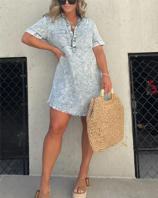 Vera™ | Elegante Vestido de Denim