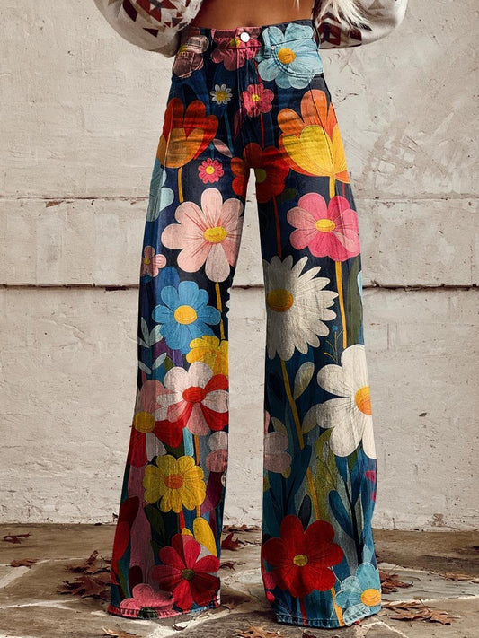 Léena | Pantalones de Flores Alegres