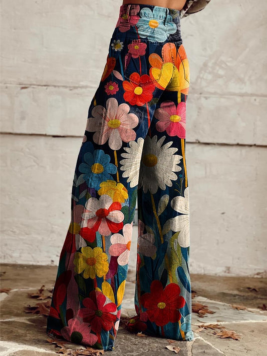 Léena | Pantalones de Flores Alegres