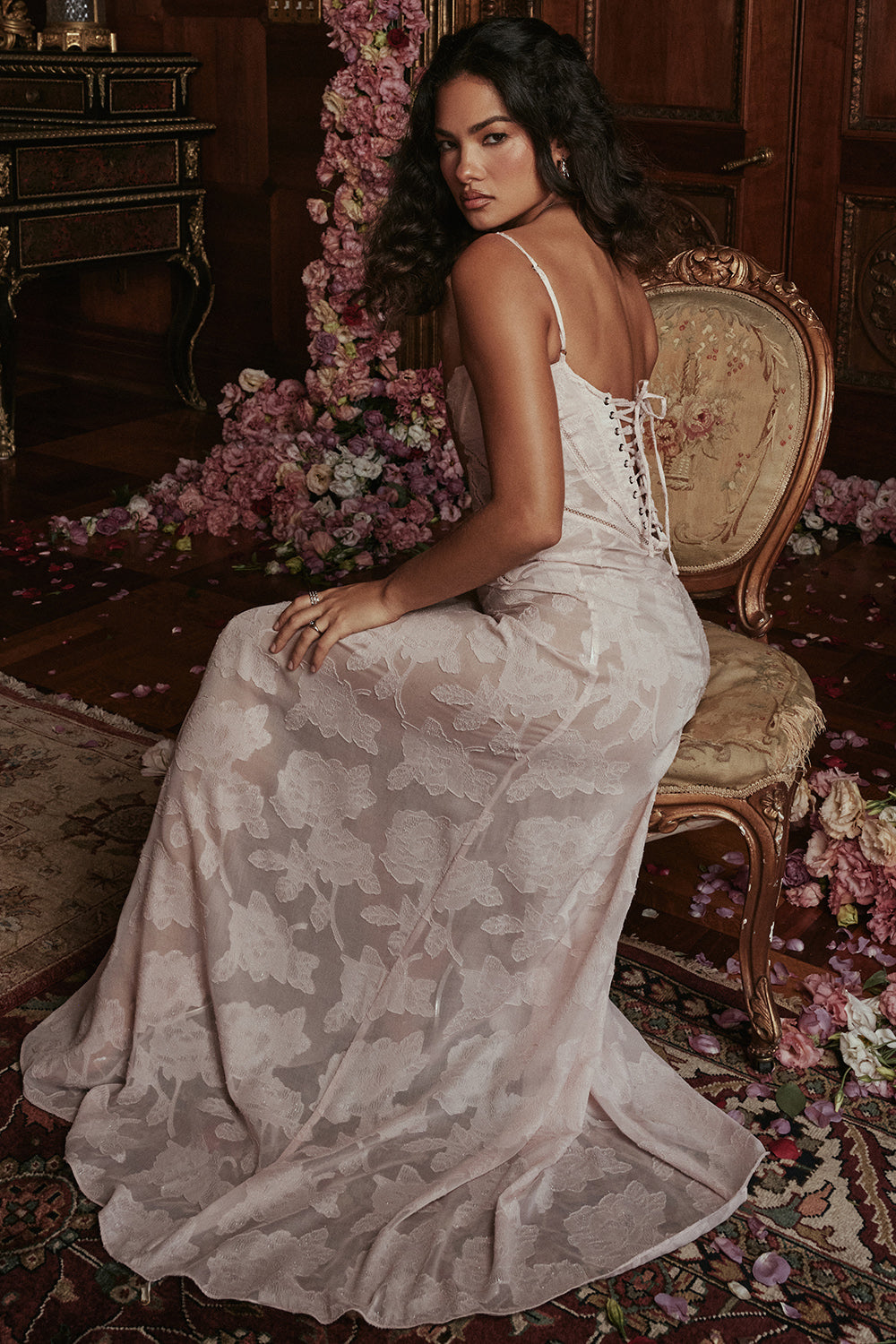 Paulette™ | Elegante Vestido Largo con Corsé