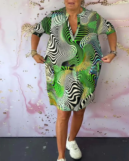 Ursula™ | Vestido Colorido con Escote en V
