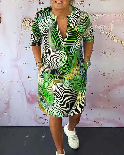 Ursula™ | Vestido Colorido con Escote en V