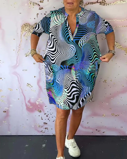 Ursula™ | Vestido Colorido con Escote en V