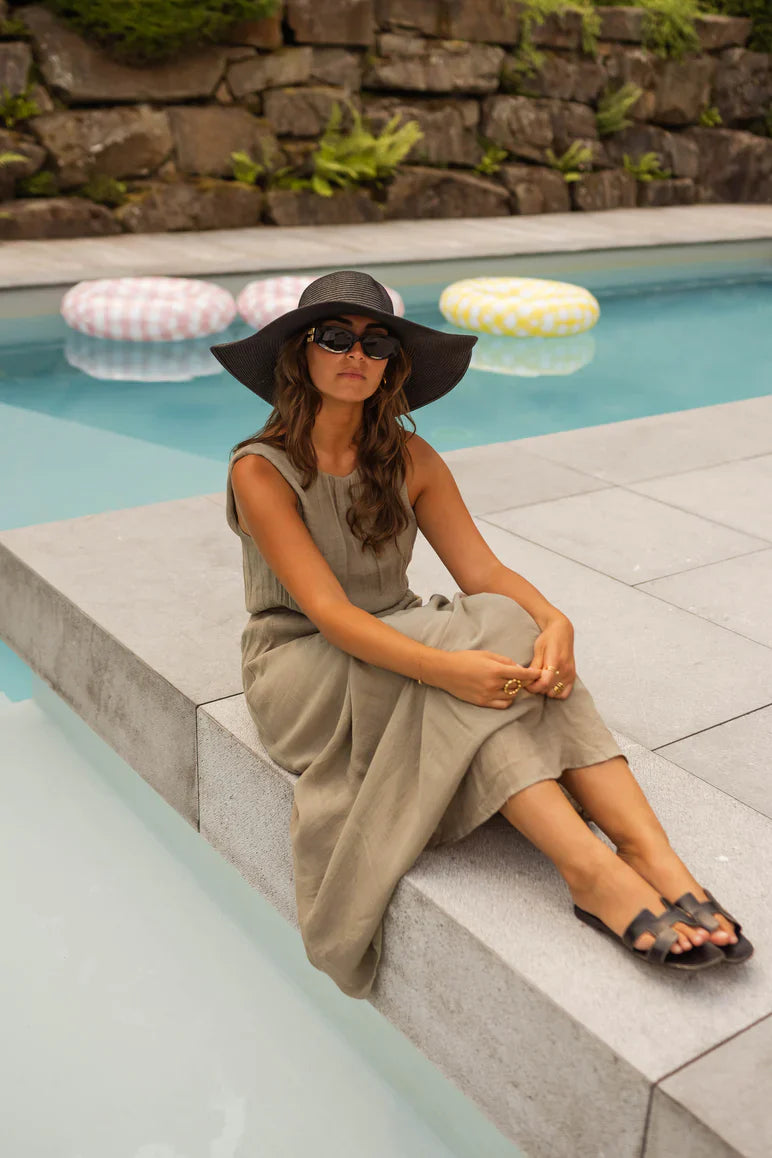 Sarah™ | El vestido de verano en elegante caqui