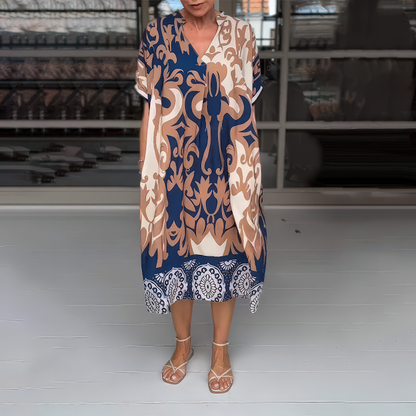 Amelia™ | Vestido Boho Elegante con Detalles Halagadores para el Vientre